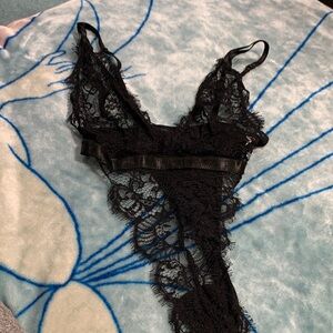 Source Unknown Black Lace Chemise